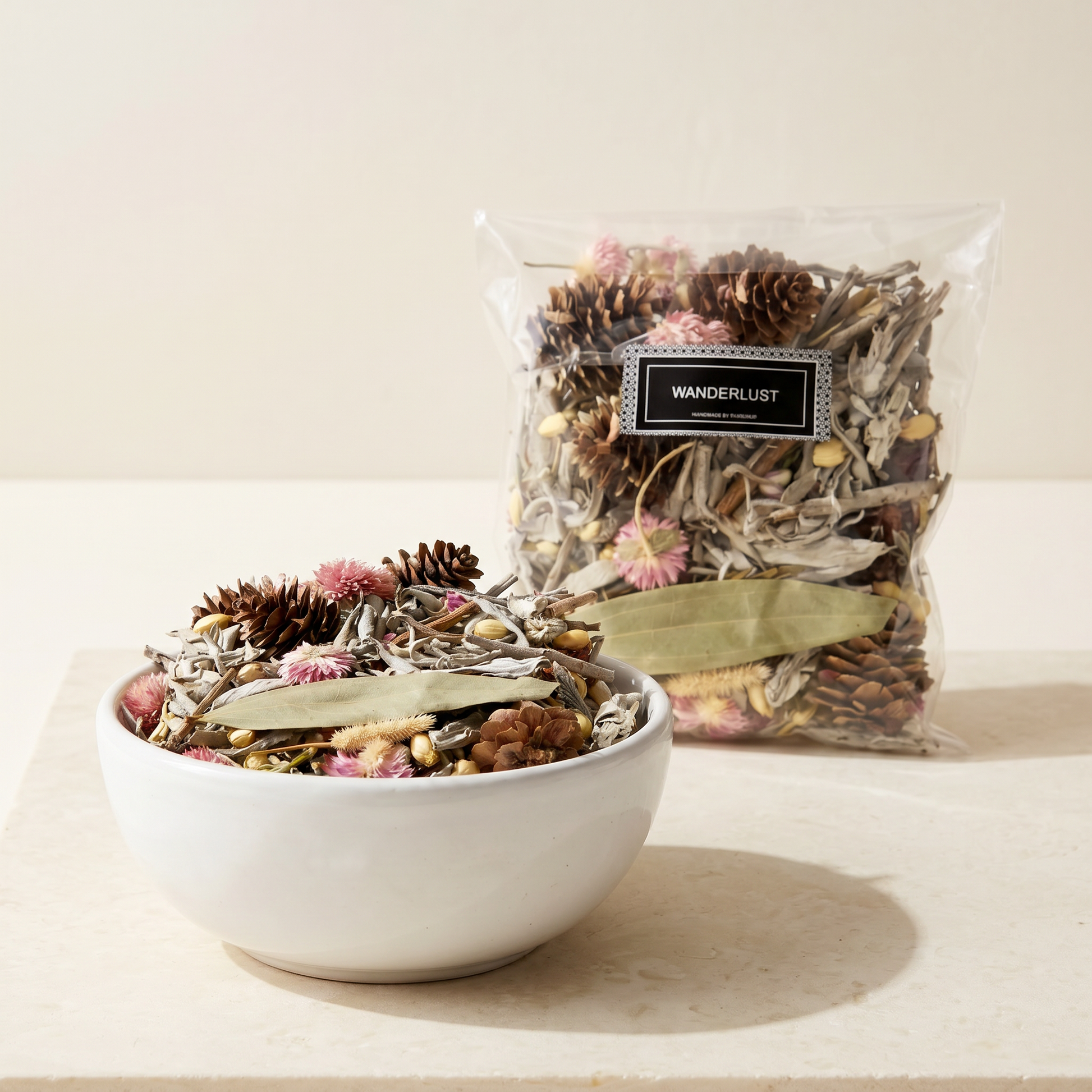 Wildflower & Sage Scented Potpourri 2oz | Botanical Bundle Detail | Sunsum®