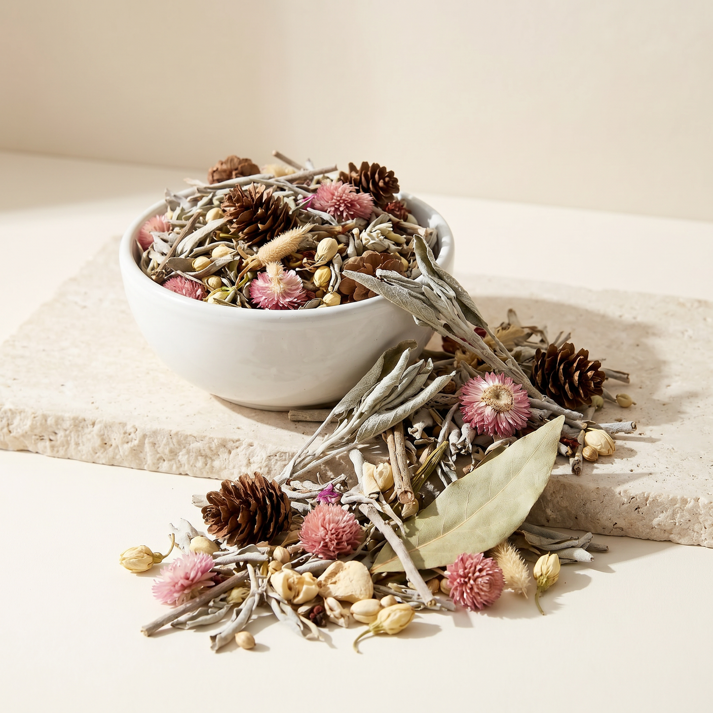 Wildflower & Sage Scented Potpourri 2oz | Bowl Display | Sunsum®