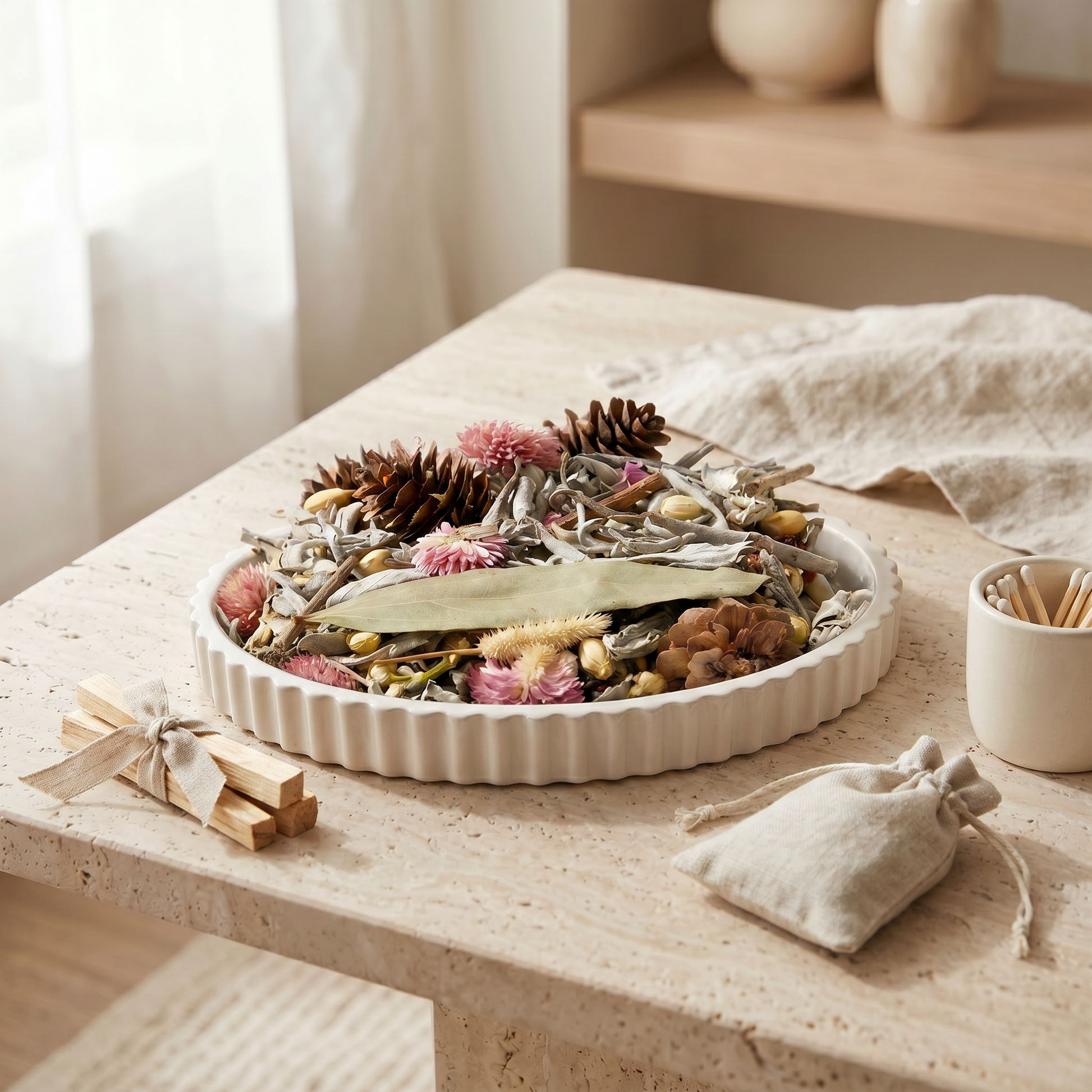 Wildflower & Sage Scented Potpourri 2oz | Dried Flower Display | Sunsum®