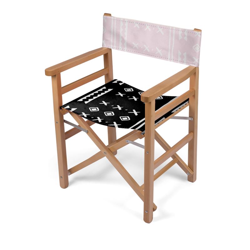 Duality Home, Pink & Black Mudcloth, Outdoor, Director's Chair Sunsum®