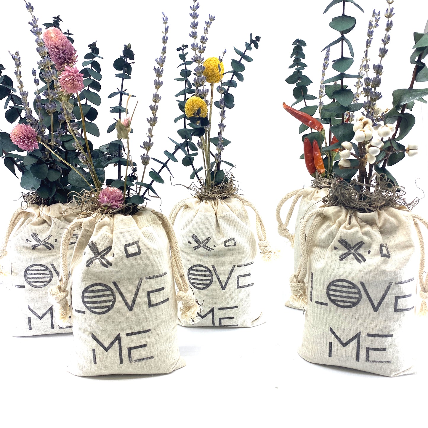 Sack of Flowers, Love Me, Organic, Dried Flower Bouquet Sunsum®