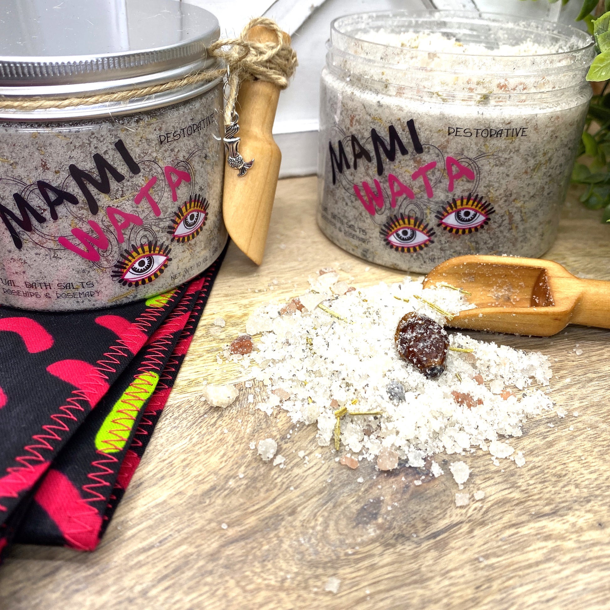 Mami Wata, Ritual Bath Salts with Rosehips & Rosemary, 10 oz Sunsum®