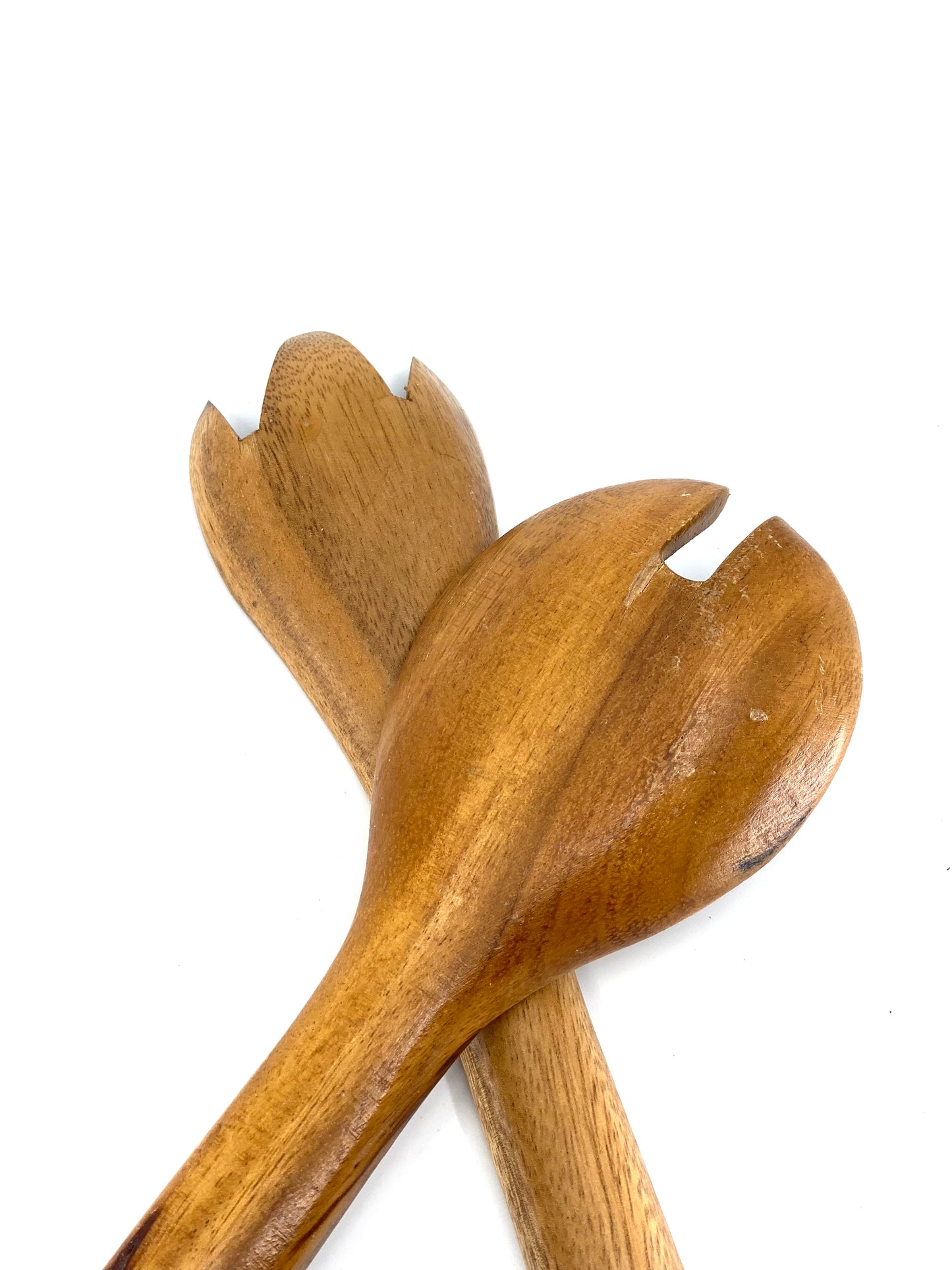 Vintage, MonkeyPod, Hand Carved, Serving Utensils, Wooden Spoons & Forks Sunsum®