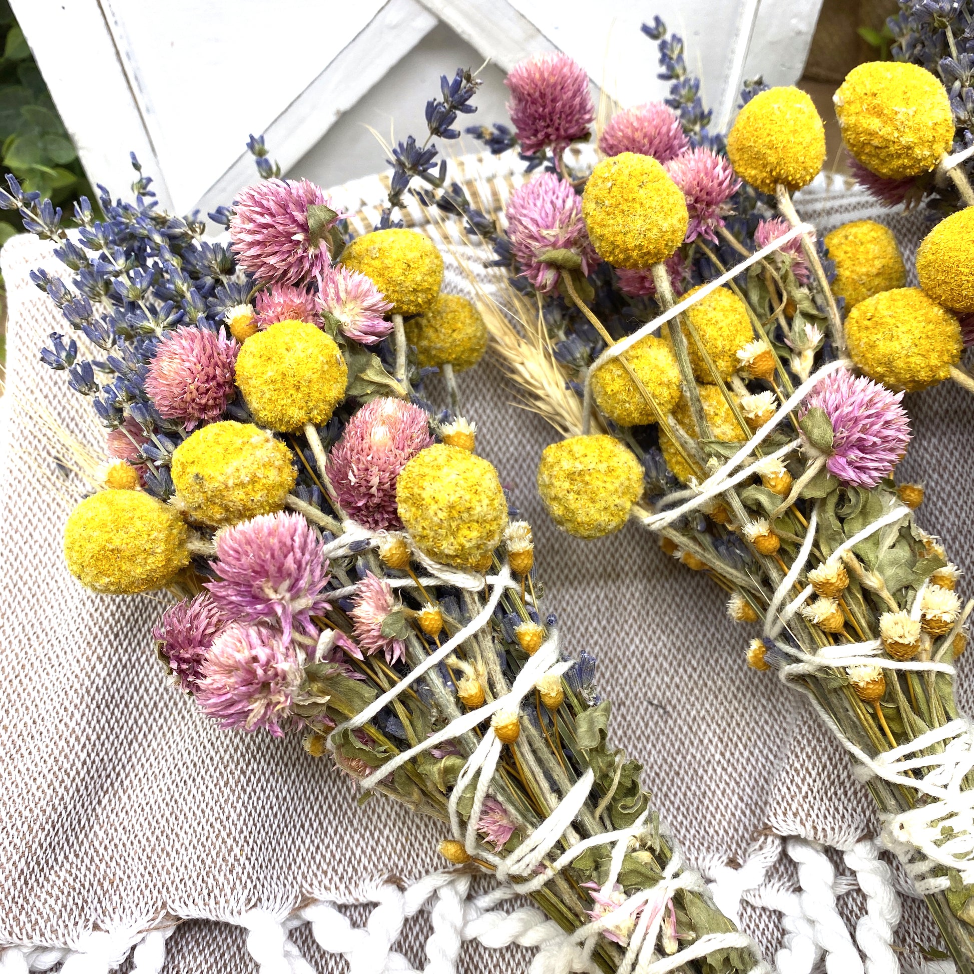 Lavender & Wheat, Floral Wand, Smudge Stick, 6 “ Sunsum®